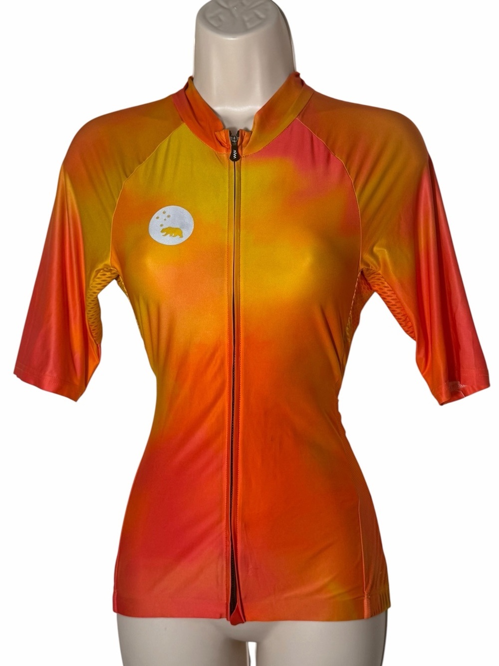 Wyn Republic Team Wyn 2018 Performance Run Singlet Orange yellow small